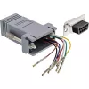 Adaptador InLine conector fêmea Sub-D 9 pinos para conector fêmea RJ45 68889B InLine