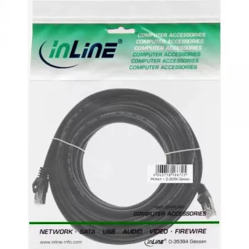 Cabo de rede SF/UTP Cat.5e preto 25 m InLine