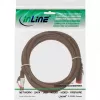 Cabo patch InLine S/FTP PiMF Cat.6 250MHz PVC cobre castanho 25m