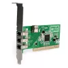 Placa adaptadora FireWire StarTech.com PCI 1394a de 4 portas – 3 externas, 1 interna