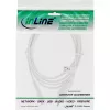 Cabo de alimentação InLine, ficha Euro macho / ficha Euro8 macho, branco, 1,5 m