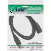 InLine B-35610 Cabo de extensão USB 3.2 A macho/fêmea, preto, 1 m, embalagem a granel de 80