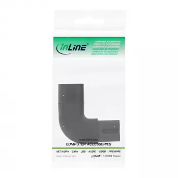 Adaptador de rede InLine IEC 60320 C8 / C7, angular esquerda/direita 2 polos