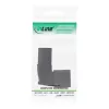 Adaptador de rede InLine IEC 60320 C14/C13, angular para cima/baixo, 3 polos. Aparelho IEC