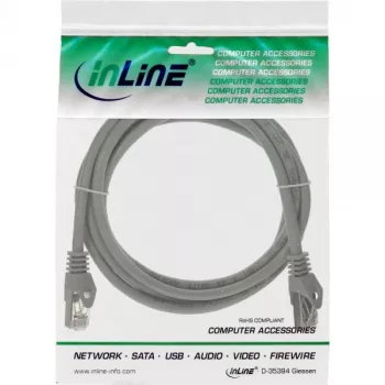 Cabo de rede InLine F/UTP Cat.5e cinzento 1,5 m
