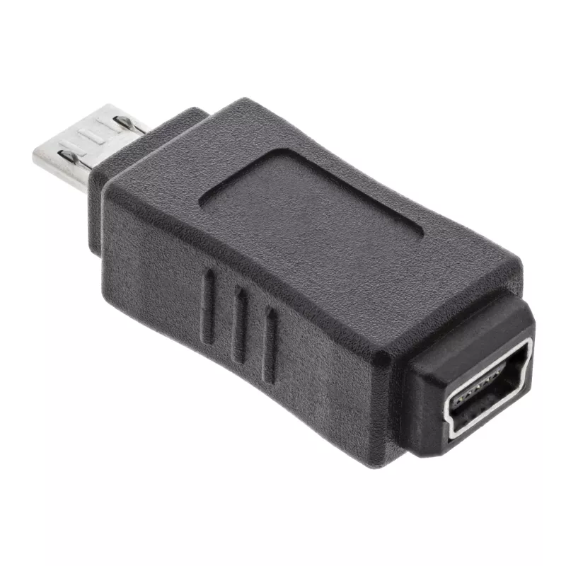 Adaptador Micro-USB InLine Micro-B macho / Mini-USB 5 pinos fêmea