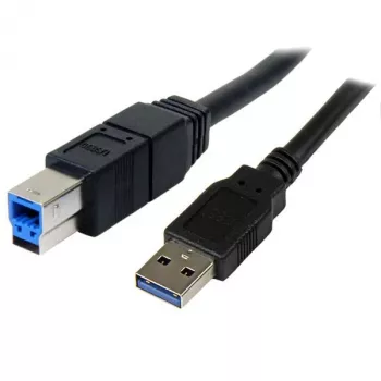 Cabo StarTech.com 3 m SuperSpeed USB 3.0 preto A para B - M/M