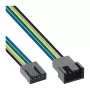 Extensão de cabo de ventoinha InLine 4 pinos Molex macho/fêmea 0,30 m