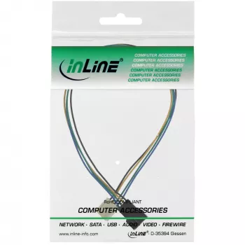 Extensão de cabo de ventoinha InLine 4 pinos Molex macho/fêmea 0,30 m