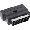 Adaptador Scart InLine ficha Scart / 3x RCA e entrada/saída de vídeo S-VHS