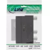 Adaptador Scart InLine ficha Scart / 3x RCA e entrada/saída de vídeo S-VHS