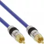 Cabo de vídeo e áudio digital RCA InLine Premium ficha RCA/ficha dourado 20 m