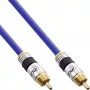 Cabo de vídeo e áudio digital RCA InLine Premium ficha RCA/ficha dourado 1 m