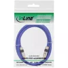 Cabo de vídeo e áudio digital RCA InLine Premium ficha RCA/ficha dourado 1 m