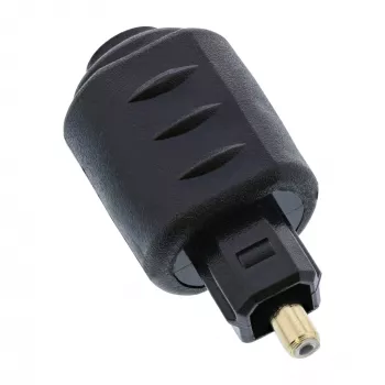 Adaptador de áudio ótico conector fêmea 3,5 mm / ficha Toslink InLine 89907