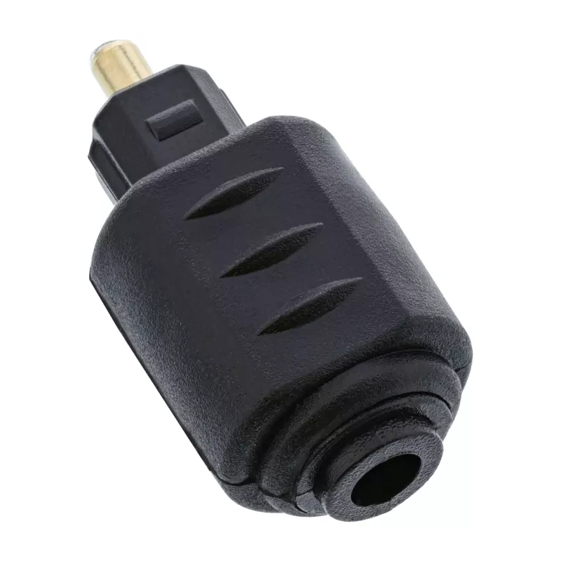 Adaptador de áudio ótico conector fêmea 3,5 mm / ficha Toslink InLine 89907