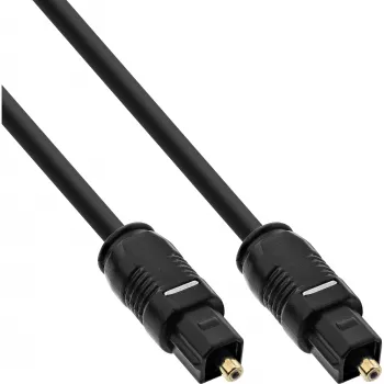 Cabo de áudio ótico InLine Toslink ficha/ficha 3 m, Toslink, ficha, Toslink, ficha, 3 m, preto