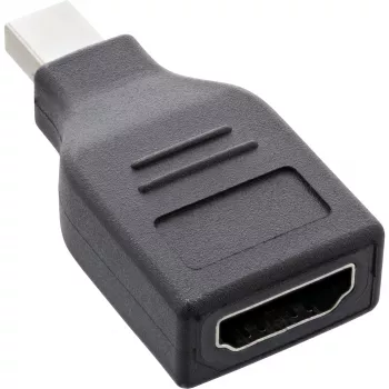 Conversor DisplayPort InLine, ficha mini DisplayPort / conector fêmea HDMI, FullHD/60Hz