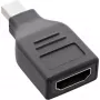 Conversor DisplayPort InLine, ficha mini DisplayPort / conector fêmea HDMI, FullHD/60Hz
