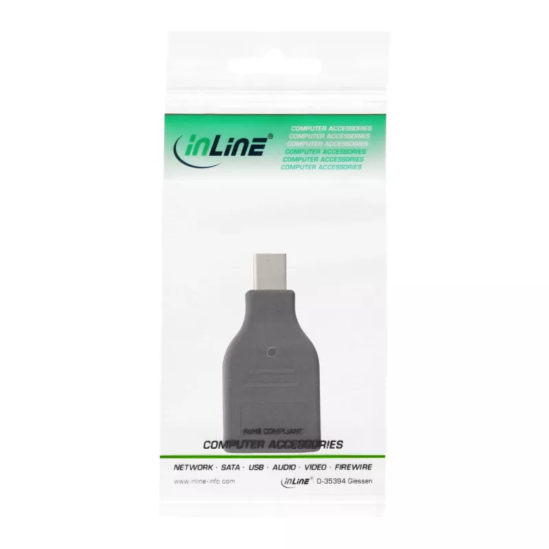 Conversor DisplayPort InLine, ficha mini DisplayPort / conector fêmea HDMI, FullHD/60Hz
