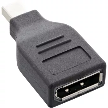 Adaptador DisplayPort InLine, ficha Mini DisplayPort / conector fêmea DisplayPort, 4K/60Hz