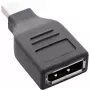 Adaptador DisplayPort InLine, ficha Mini DisplayPort / conector fêmea DisplayPort, 4K/60Hz