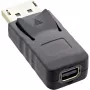 Adaptador DisplayPort InLine, macho DisplayPort / fêmea Mini DisplayPort, 4K/60Hz