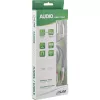 Cabo de áudio fino InLine 2x RCA macho/macho, estéreo, 0,5 m, 2 x RCA, ficha, 2 x RCA + USB, ficha, 0,5 m, preto