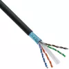 Cabo de rede InLine, U/UTP, Cat.6A, isento de halogéneos, cobre AWG23, preto 40 m
