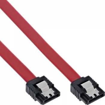Cabo SATA InLine para ligações S-ATA 150 / 300 / 600 com bloqueios, 0,3 m