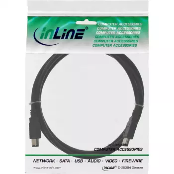 Cabo FireWire 400 InLine 34010 10 m ficha/ficha preto