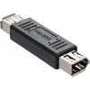 Adaptador FireWire 6 pinos conector fêmea/conector fêmea InLine 34601