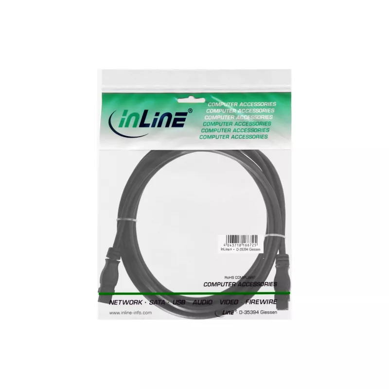 Cabo FireWire 800 1394b InLine 9 pinos ficha/ficha 3 m