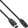 Cabo FireWire 400 para 800 InLine 36905 5m ficha/ficha preto