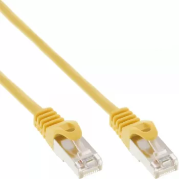 Cabo de rede InLine SF/UTP Cat.5e amarelo 0,25m