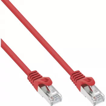 Cabo de rede InLine SF/UTP Cat.5e vermelho 0,25 m