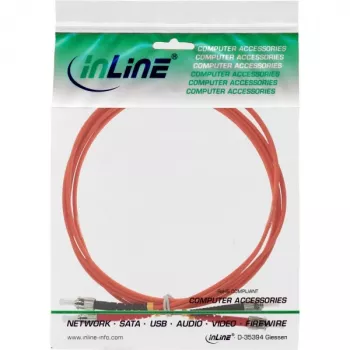 Cabo de fibra ótica duplex InLine ST/ST 50/125µm OM2 2m