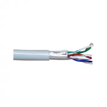 Cabo de rede InLine F/UTP Cat.5e AWG26 CCA PVC cinzento 100m