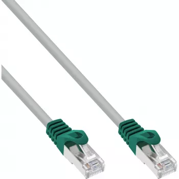 Cabo de rede crossover PC a PC InLine SF/UTP Cat.5e cinzento 10 m