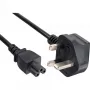 Cabo de alimentação InLine para portátil Inglaterra conector fêmea de 3 polos 2 m