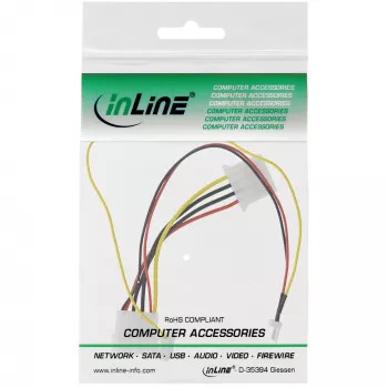 Cabo adaptador de ventoinha InLine 12V / 7V com sinal de velocidade InLine 33007T