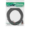 Cabo de rede fino InLine, U/UTP, Cat.6, preto, 5m