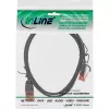 Cabo de rede fino InLine, U/UTP, Cat.6, preto, 2 m
