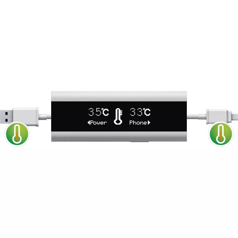 InLine USB Smart Control, multímetro, monitorização de carregamento