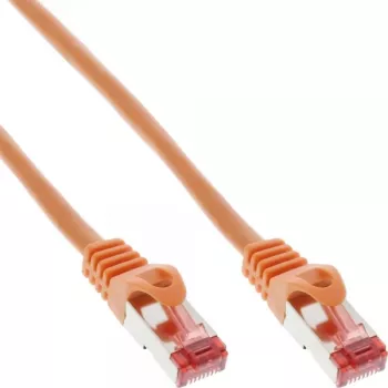 Cabo de rede patch InLine S/FTP PiMF Cat.6 250MHz PVC cobre laranja 20m