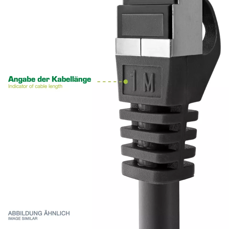 Cabo de ligação direta PC a PC crossover InLine S/FTP Cat.6 preto 15 m