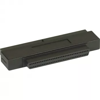 Adaptador SCSI III InLine interno 50 pin IDC conector fêmea para 68 pin mini Sub-D conector fêmea