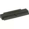 Adaptador SCSI III InLine interno 50 pin IDC conector fêmea para 68 pin mini Sub-D conector fêmea