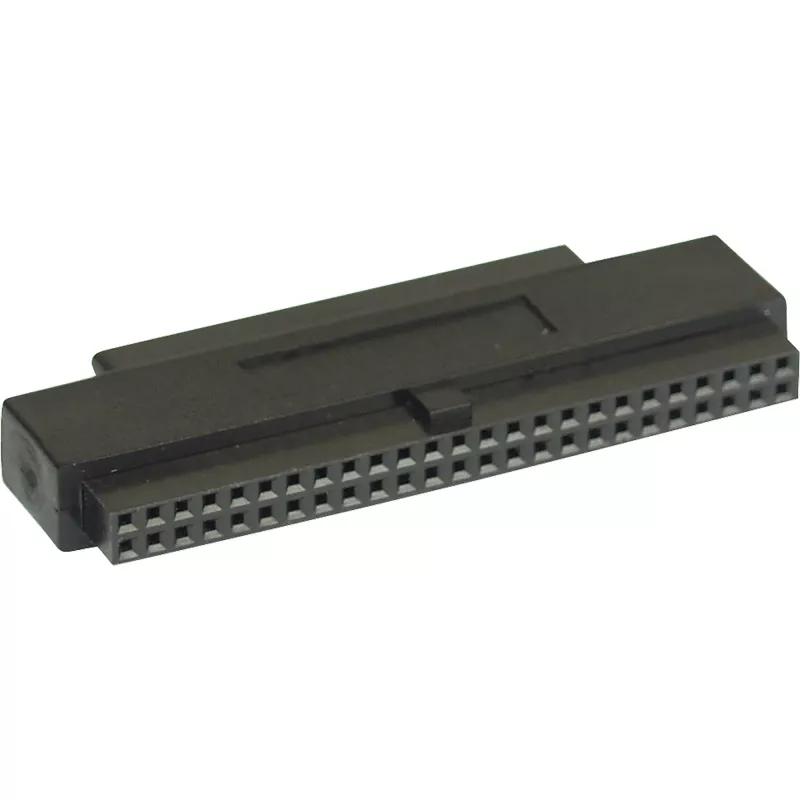 Adaptador SCSI III InLine interno 50 pin IDC conector fêmea para 68 pin mini Sub-D conector fêmea