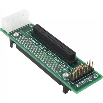 Adaptador SCSI SCA U320 InLine 80 pin conector fêmea / 68 pin conector fêmea